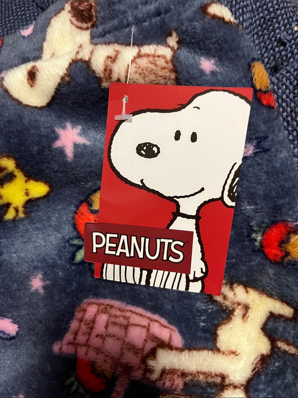 Peanuts Navy Lounge Shorts with Snoopy Xl - Picture 3 of 6